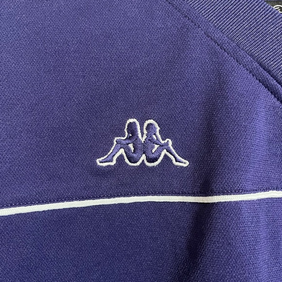 Kappa Vintage Purple Men’s Large Omini Logo Short Sleeve Shirt - Picture 2 of 5